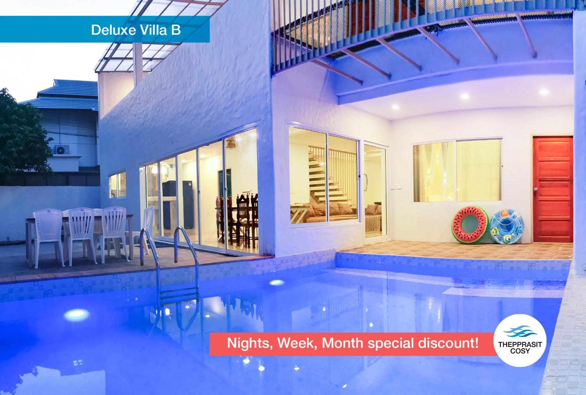 Thepprasit Cosy Villa Pantai Jomtien Luaran gambar